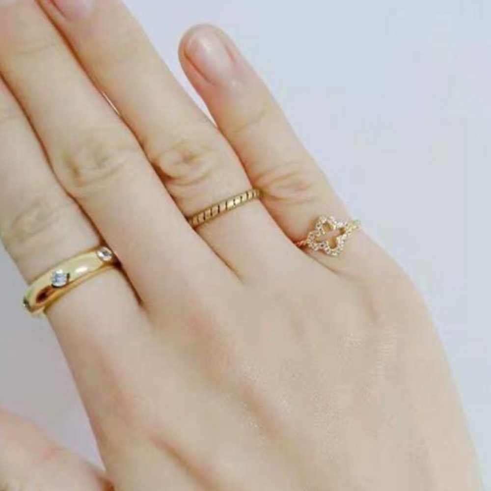 KATE SPADE • Set In Stone Gold Band Ring - Picture 5 of 6